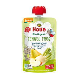 Holle Organic Fennel Frog - Pear with Apple & Fennel 100g