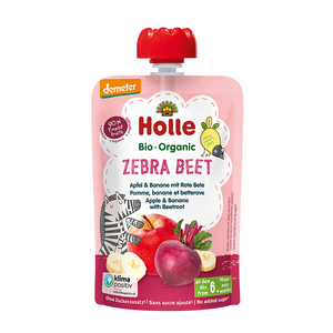 Holle Organic Zebra Beet - Apple & Banana with Beetroot 100g