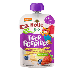 Holle Organic Tiger Porridge - Banana & Berries with Oats & Quinoa 110g