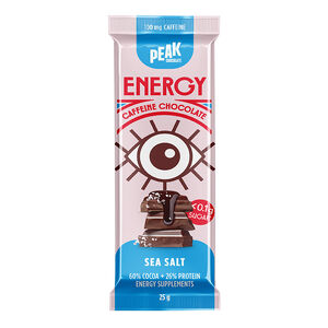 Peak Chocolate Energy Chocolate Bar - Sea Salt 25g