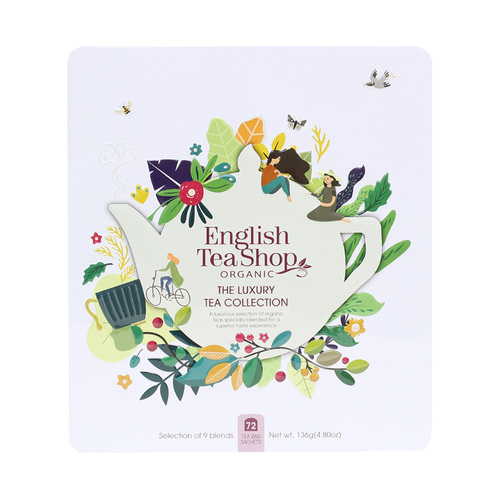 Christmas 2024 English Tea Shop The Luxury Tea Collection White Tin