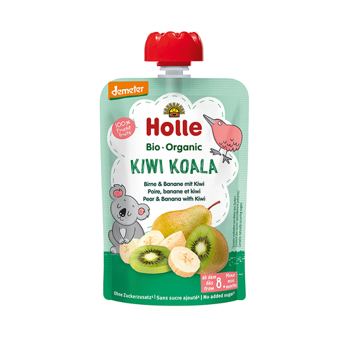 Holle Organic Kiwi Koala - Pouch Pear & Banana with Kiwi 100g