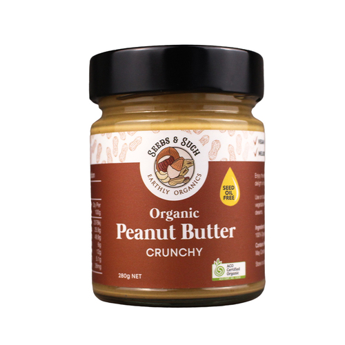 Seeds & Such Organic Peanut Butter - Crunchy 280g