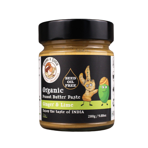 Seeds & Such Organic Peanut Paste - Ginger & Lime 280g