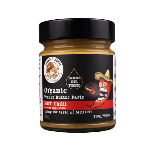 Seeds & Such Organic Peanut Paste - Hot Chilli 280g