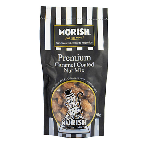 Morish Nuts - Premium Caramel Coated Nuts 80g