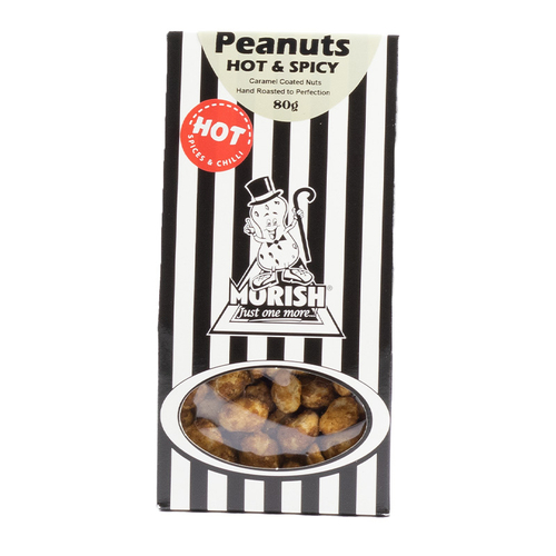 Morish Nuts - Caramel Coated Peanuts Hot & Spicy 80g