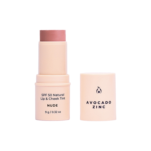 Avocado Zinc SPF50 Natural Lip & Cheek Tint - Nude 9g