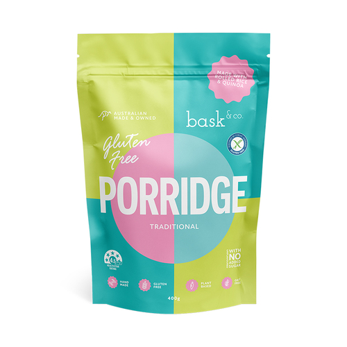 Bask & Co Gluten Free Porridge - Traditional 400g