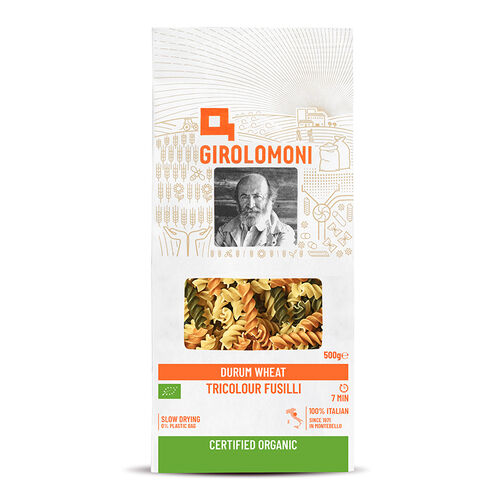 Girolomoni Durum Wheat Semolina Tricolour Fusilli 500g