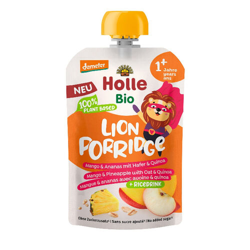 Holle Organic Lion Porridge - Mango & Pineapple with Oats & Quinoa 110g