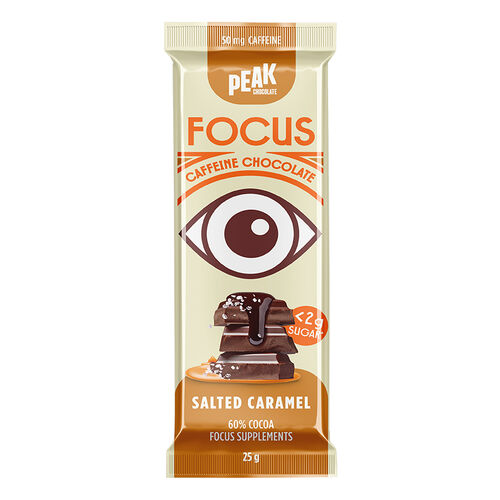 Peak Chocolate Focus Chocolate Bar - Salted Caramel 25g