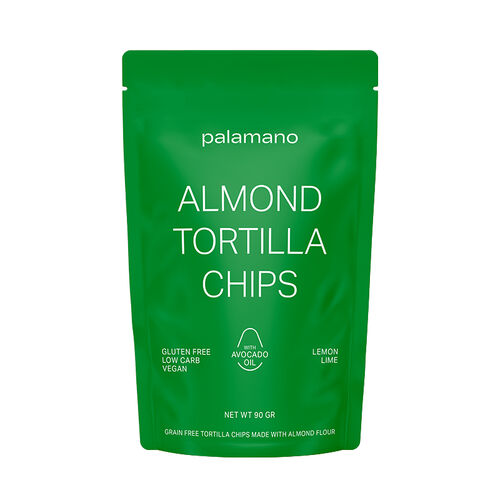 Palamano Almond Tortilla Chips - Lemon Lime 90g