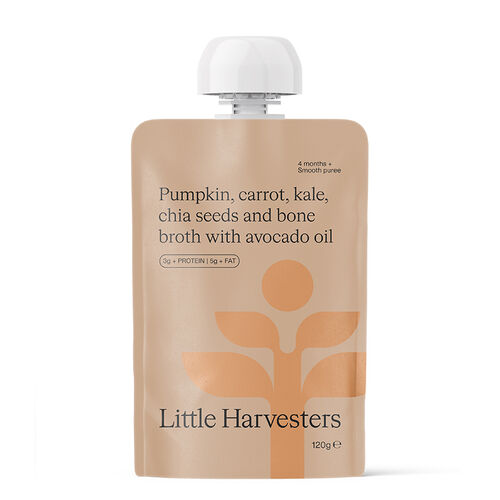 Little Harvesters Puree Pouch - Pumpkin Carrot & Kale 120g